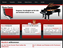 Tablet Screenshot of clavier-courier.de